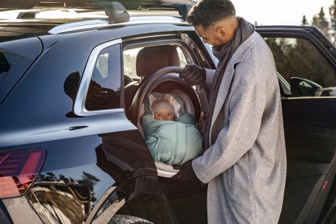 Śpiworek dla dziecka do fotelika/wózka Voksi Move - zielony morski