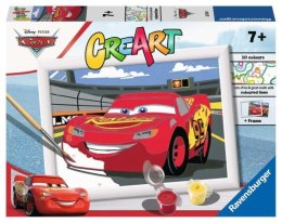Malowanka CreArt dla dzieci: Cars: Świecący McQueen 201747 RAVENSBURGER malowanie po numerach