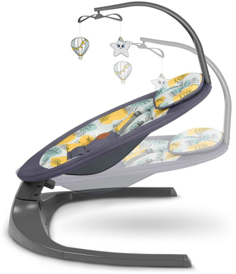 RALF Lionelo Bujaczek leżaczek dla dzieci 2w1 - Grey Concrete