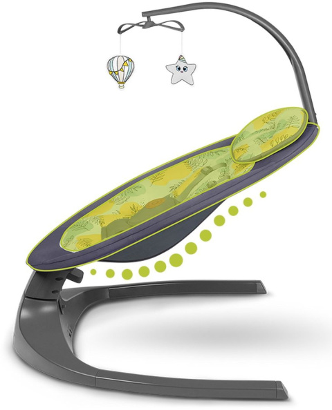 RALF Lionelo Bujaczek leżaczek dla dzieci 2w1 - Grey Concrete