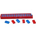 WOOPIE Electric Train Locomotive for Domino Blocks with Steam 80 pcs.