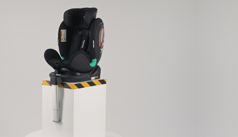 ANTOON PLUS RWF Lionelo 4* ADAC obrotowy fotelik samochodowy 360° i-Size Isofix 0-18 kg - Black Onyx