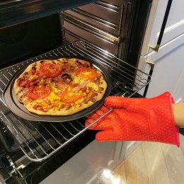 Rękawica kuchenna silikonowa termiczna czerwona