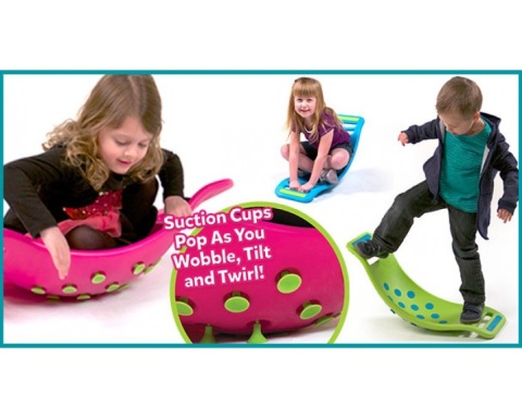 FAT BRAIN TOYS Teeter Popper Do balansowania, do bujania, do siedzenia zielony