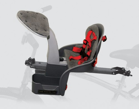 Fotelik rowerowy WeeRide Kangaroo Safe Front Classic Grey