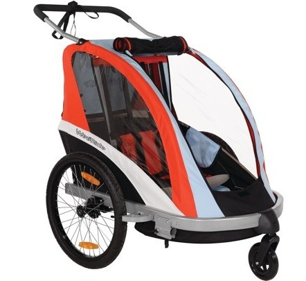 Przyczepka rowerowa WeeRide BUGGY GO 3w1 to doczepka, wózek i jogger w jednym