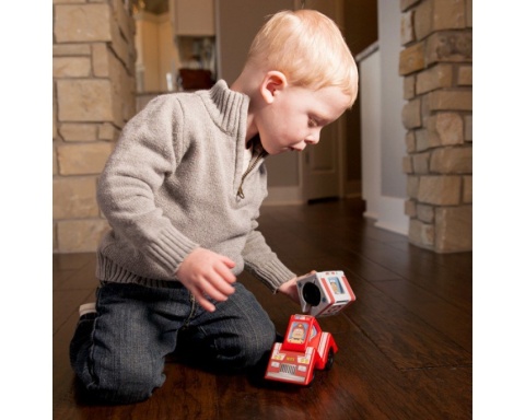 Samochodziki klocki Vroom Blox 1+ Fat Brain Toy Qelements