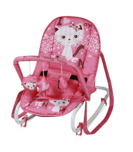 TOP RELAX Bertoni Lorelli leżaczek dla dzieci do 10kg pink kitten