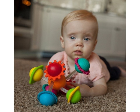 Wimzle - Sensoryczna Przygoda Fat Brain Toy Qelements Wiek 6 miesięcy +