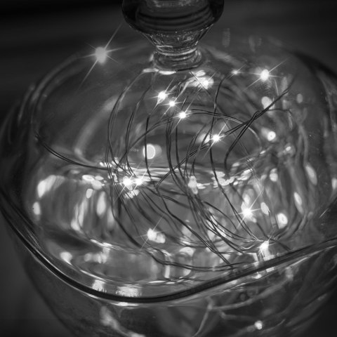 Lampki LED druciki dekoracyjne świąteczne choinkowe 10m 100LED zimny biały