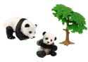 Figurka Zwierzęta Zestaw Panda Jedząca z Małymi