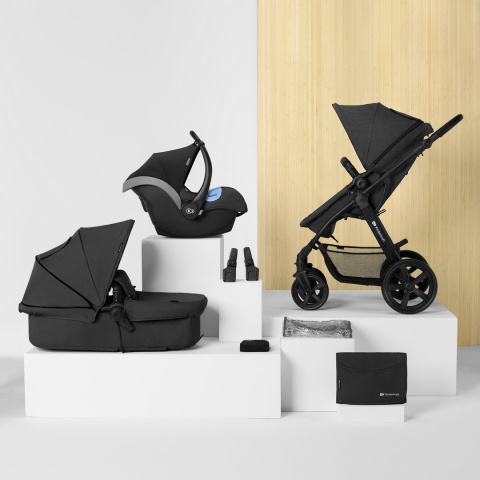 MOOV CT do 22 kg 3w1 KinderKraft wózek wielofunkcyjny z fotelikiem Mink - Black