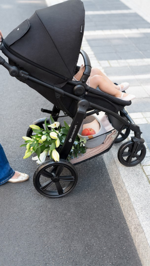 MOOV CT do 22 kg 3w1 KinderKraft wózek wielofunkcyjny z fotelikiem Mink - Black