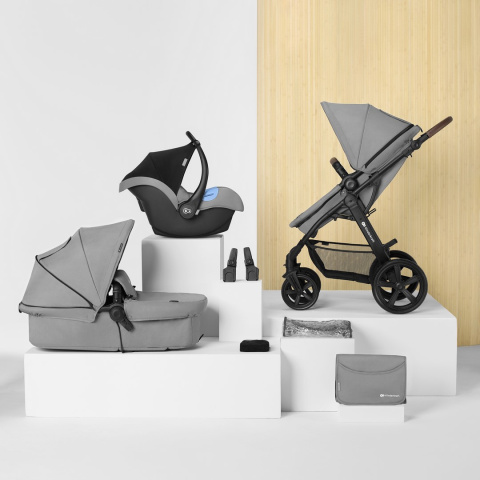 MOOV CT do 22 kg 3w1 KinderKraft wózek wielofunkcyjny z fotelikiem Mink - Grey