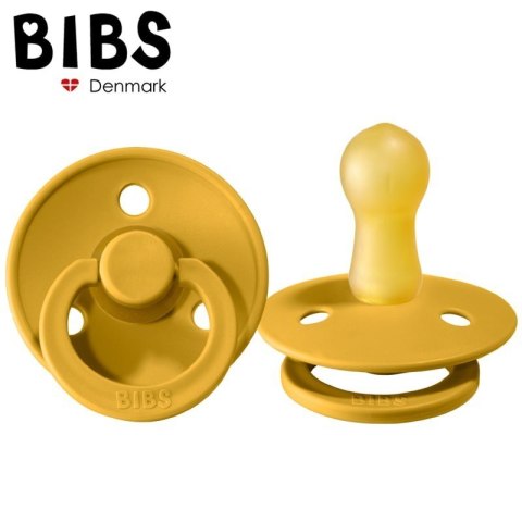 BIBS COLOUR MUSTARD S Smoczek Uspokajający kauczuk Hevea BOX 20 SZT