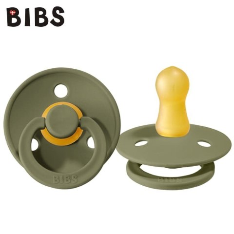 BIBS COLOUR OLIVE S Smoczek Uspokajający kauczuk Hevea BOX 20 SZT