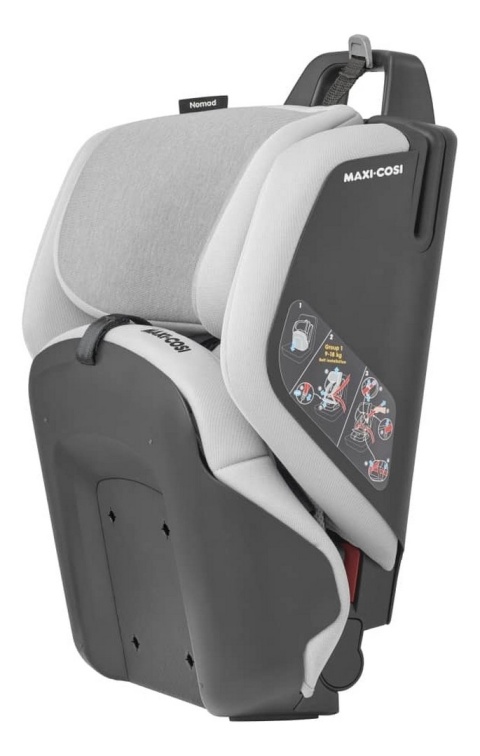 NOMAD Maxi-Cosi 9-18 kg od ok. 9m+ do 4 roku, składany fotelik samochodowy Authentic Grey