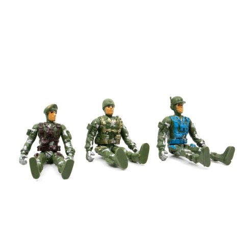 ZESTAW 3 ŻOŁNIERZY + AKCESORIA