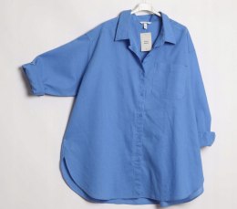 H&M koszula LEN niebieska 2XL 54/56/58