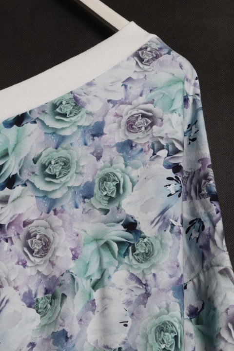 ITALY oversize BLUZKA tunika KWIATY 44/46/48/50/52