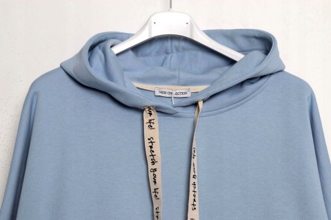 ITALY oversize TUNIKA dresowa BŁĘKITNA 44/46/48