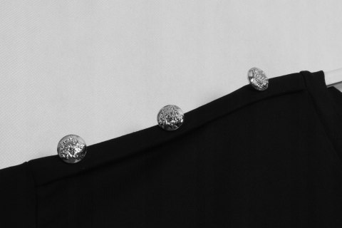 ITALY tunika JERSEY czarna OVERSIZE 44/46