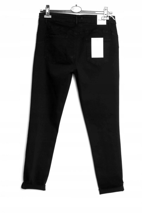 JEANSY spodnie ZGRABNE czarne PUSH UP r 46/48