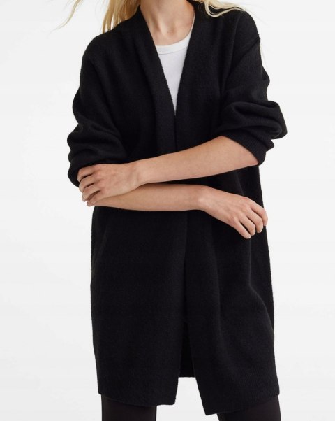 KARDIGAN oversize NARZUTKA CZARNY r 56/58