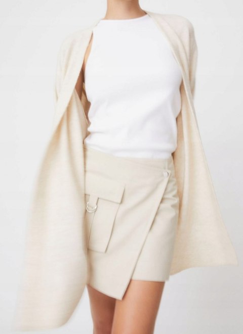 KARDIGAN oversize NARZUTKA ECRU r 52/54