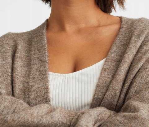 KARDIGAN oversize NARZUTKA MOKKA r 52/54