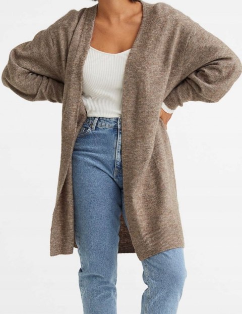 KARDIGAN oversize NARZUTKA MOKKA r 56/58