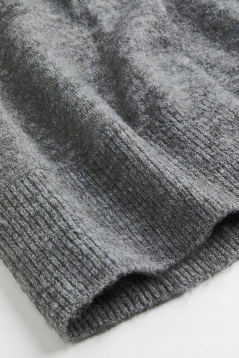 KARDIGAN oversize NARZUTKA szary melanż r 56/58