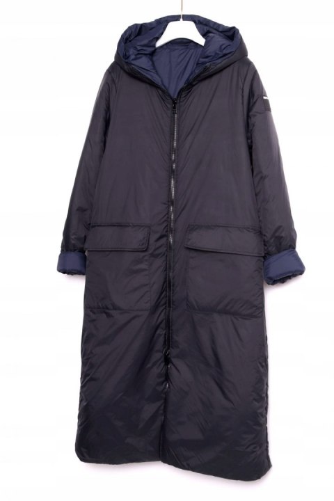 REPLAY płaszcz DWUSTRONNY granatowy r 40/42