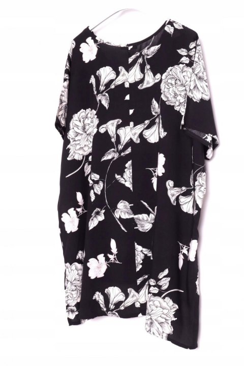 BLUZKA zwiewna KWIATY wiskoza 46/48