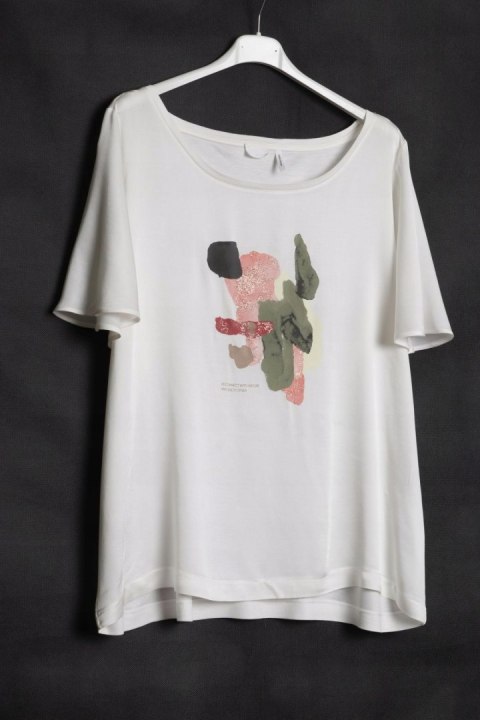 BLUZKA zwiewna OVERSIZE ecru LATO 48/50