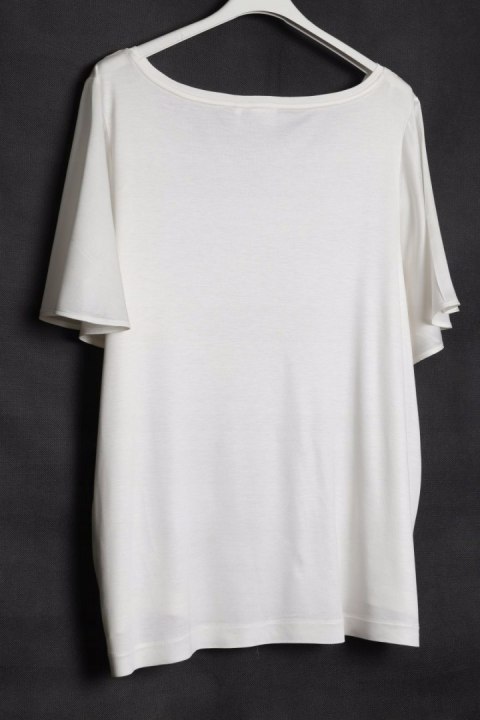 BLUZKA zwiewna OVERSIZE ecru LATO 48/50