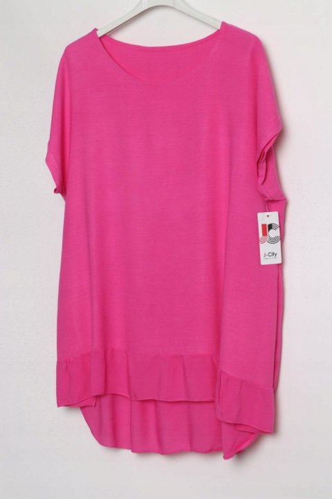 BLUZKA zwiewna OVERSIZE tunika LATO 44/46