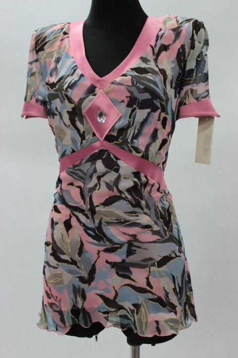 ELEGANCKA TUNIKA wzory ZWIEWNA r 46