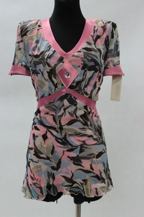 ELEGANCKA TUNIKA wzory ZWIEWNA r 46
