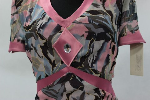 ELEGANCKA TUNIKA wzory ZWIEWNA r 46