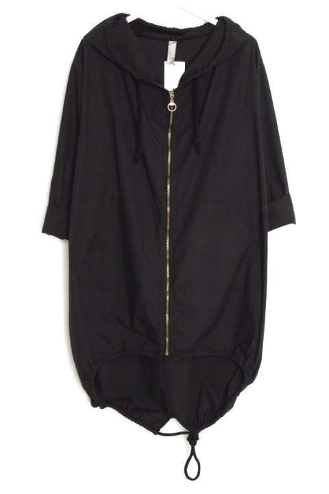 ITALY PARKA czarna OVERSIZE narzutka 48/50/52