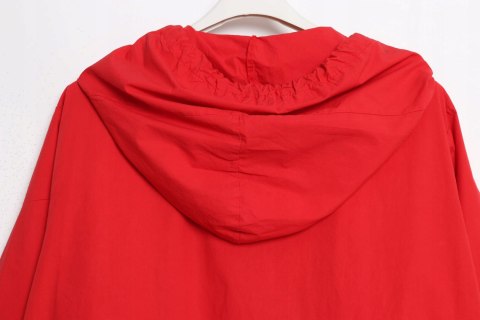 ITALY PARKA czerwona OVERSIZE narzutka 48/50/52