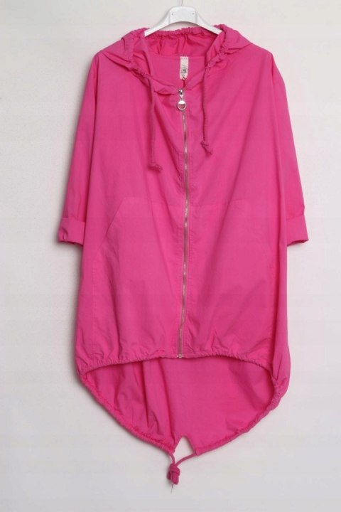 ITALY PARKA fuksja OVERSIZE narzutka 48/50/52