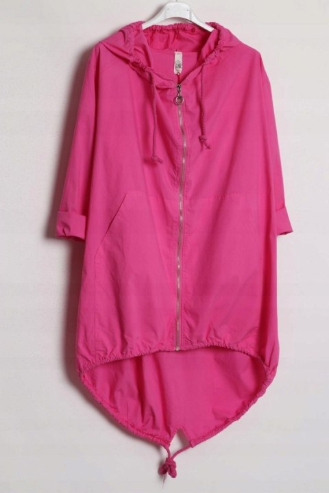 ITALY PARKA fuksja OVERSIZE narzutka 48/50/52