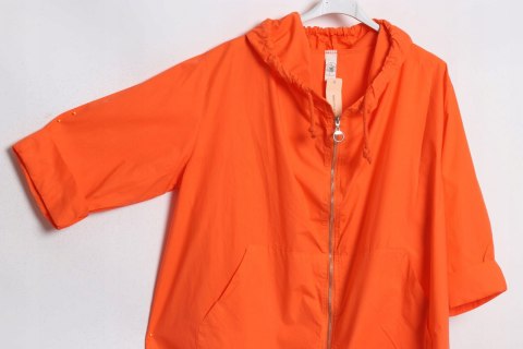 ITALY PARKA pomarańcz OVERSIZE narzutka 48/50/52