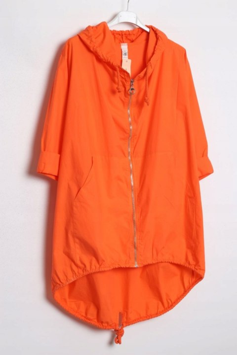 ITALY PARKA pomarańcz OVERSIZE narzutka 48/50/52