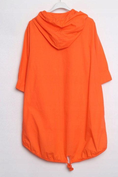 ITALY PARKA pomarańcz OVERSIZE narzutka 48/50/52
