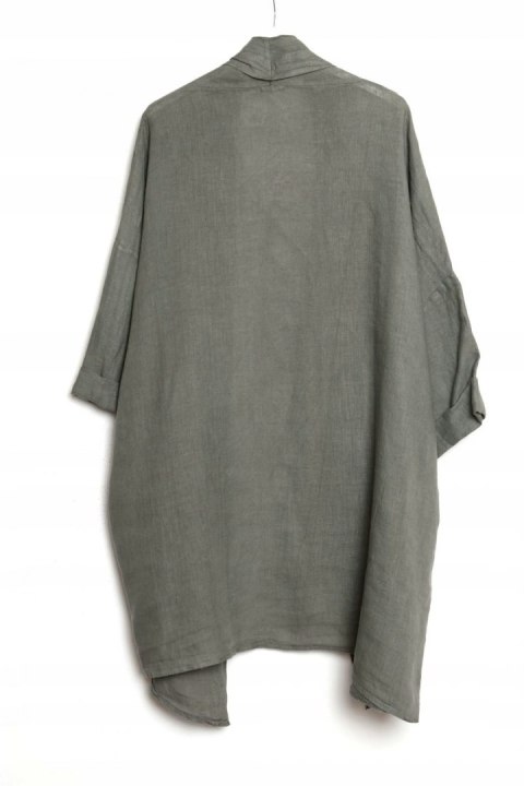 ITALY oversize LEN narzutka KHAKI 50/52/54/56