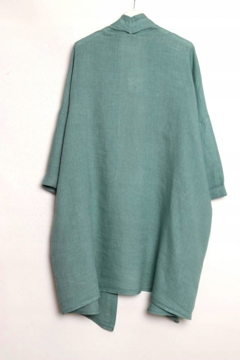 ITALY oversize LEN narzutka ZIELONA 50/52/54/56