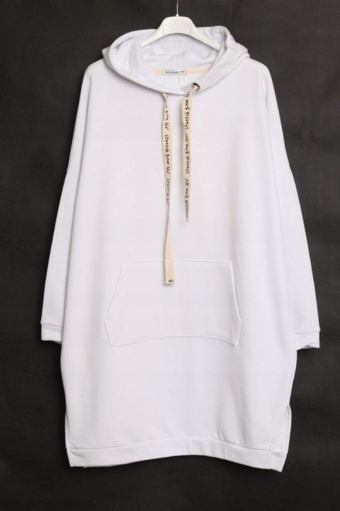 ITALY oversize TUNIKA dresowa BIAŁA 44/46/48